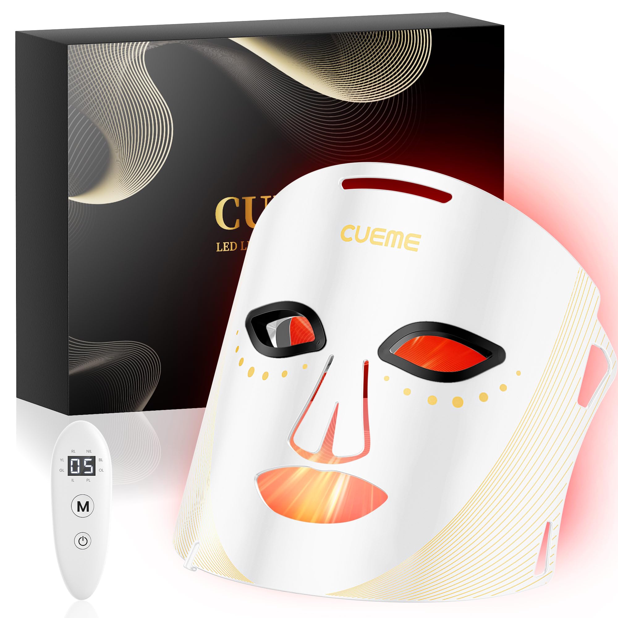Amazon.com: CUEME LED Light Therapy Mask, FDA-Cleared Red Light